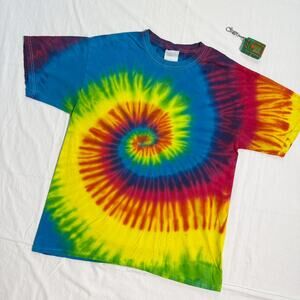 Vintage 90's Tie Dye Spiral T-Shirt - M